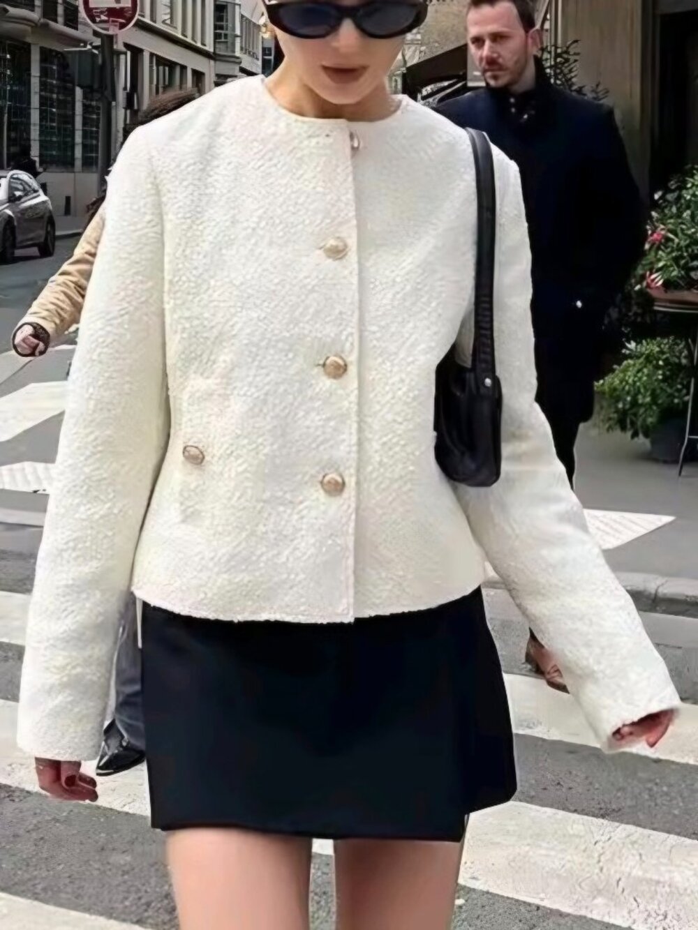 Women's Texture Short Style Jacket Autumn Jackets Top Casual Streetwear Daily
